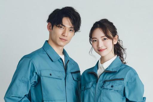 作業服男女のポートレート-16 作業服男女のポートレート-16の写真