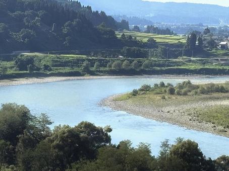 信濃川の見える風景 信濃川の見える風景の写真