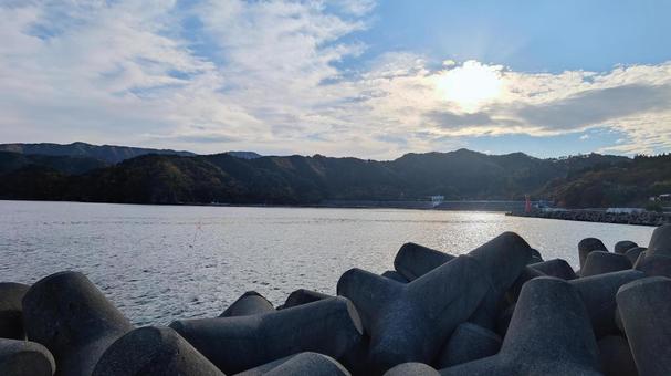 海 空,雲,自然の写真素材