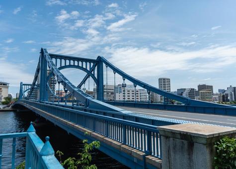 清洲橋（東京都中央区） 清洲橋,隅田川,橋の写真素材