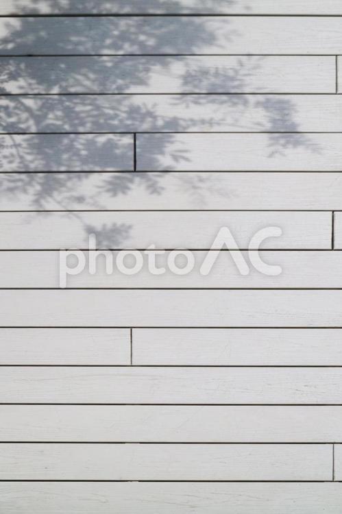 ウッドデッキに木の影 背景,木,板の写真素材