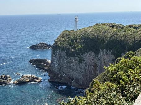 足摺岬と海 足摺岬と海 海,灯台,足摺の写真素材
