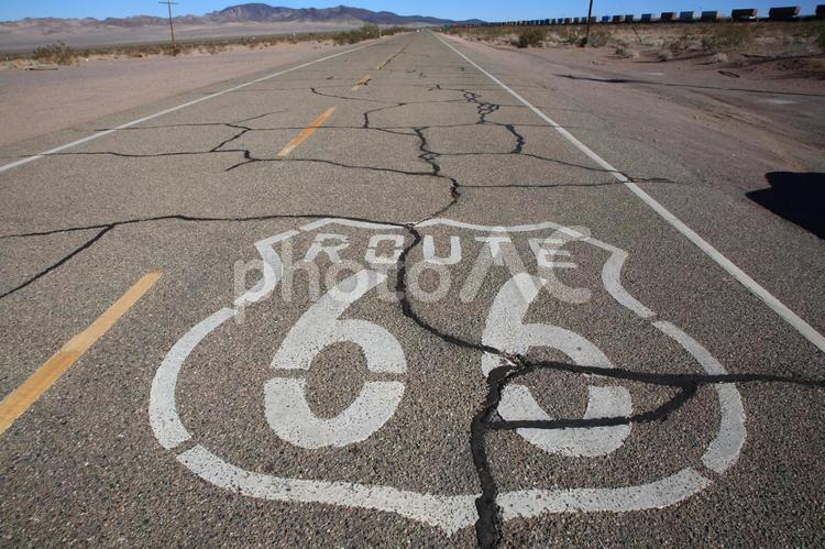 ルート66 道,道路,アメリカの道の写真素材