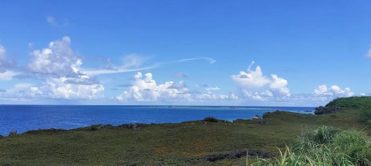 東平安名崎からの風景 東平安名崎からの風景 海,リゾート,波の写真素材