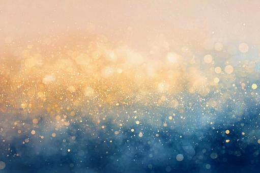 青とゴールドの幻想的な背景1の写真