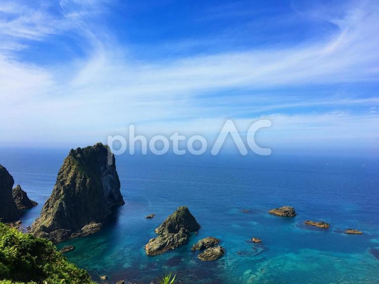 北海道　積丹半島島武意海岸  北海道,積丹半島,島武意海岸の写真素材