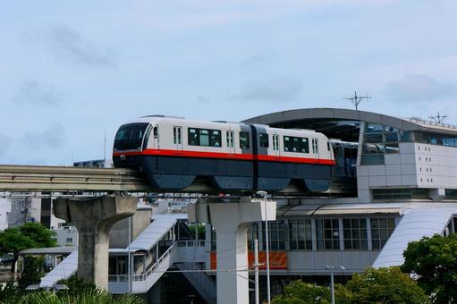 モノレール ゆいレール,モノレール,鉄道の写真素材