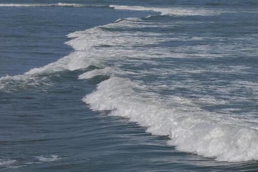 波 波,打ち寄せる,海の写真素材