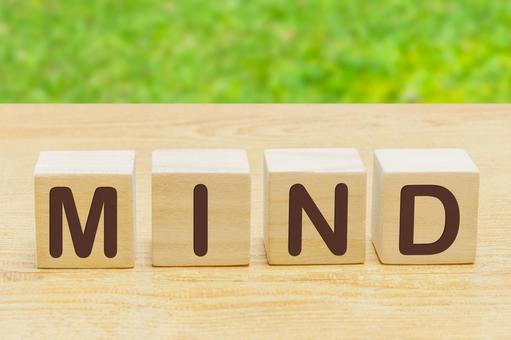 MINDの文字ブロック MINDの文字ブロックの写真