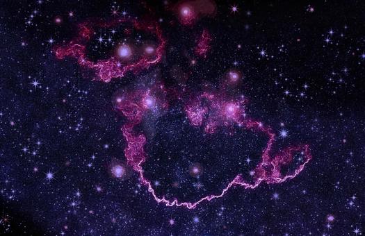 宇宙イメージ素材/星空・炎星雲 宇宙,星空,夜空の写真素材