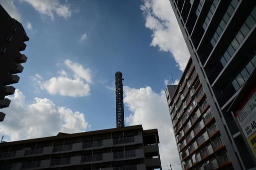 ビルと空の写真