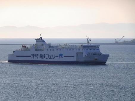 Photo, tsugaru strait ferry, blue mermaid, ferry, 