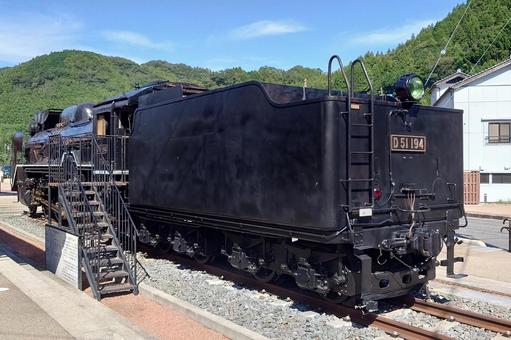 島根県-津和野駅-D51 島根県-津和野駅-D51 津和野駅,蒸気機関車,d51の写真素材