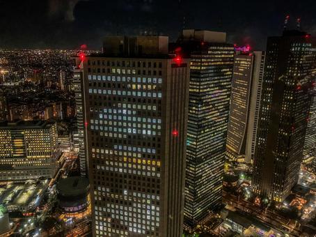 【東京都】都庁展望台からの夜景 【東京都】都庁展望台からの夜景 都庁,都庁展望台,新宿の写真素材