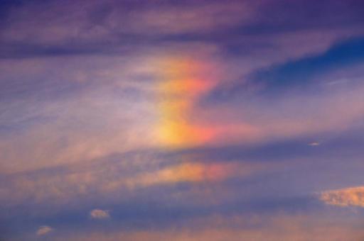 Rainbow clouds and sunset, JPG Rainbow clouds and sunset, JPG