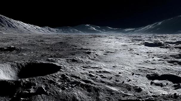 宇宙の静寂:荒涼とした月面 宇宙の静寂:荒涼とした月面の写真