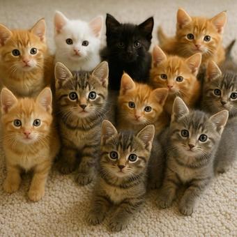 子猫がたくさん 子猫がたくさんの写真