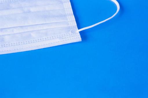 Simple mask on blue background, JPG Simple mask on blue background, JPG