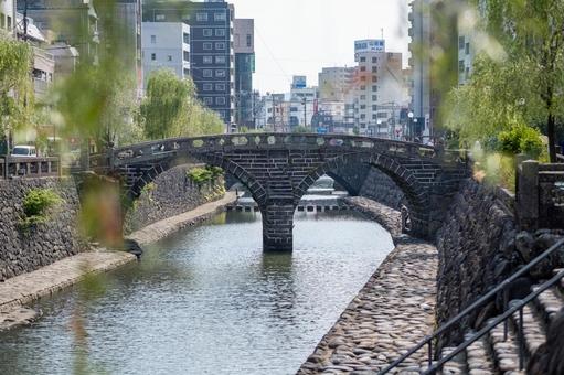[Nagasaki City, Nagasaki Prefecture] Meganebashi Bridge, JPG