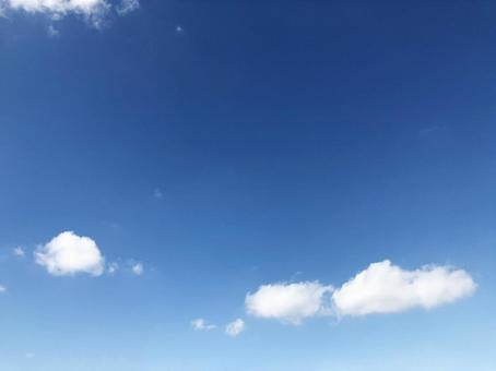 青空と雲 青空と雲の写真