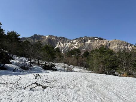 磐梯山火口 磐梯山,百名山,日本百名山の写真素材