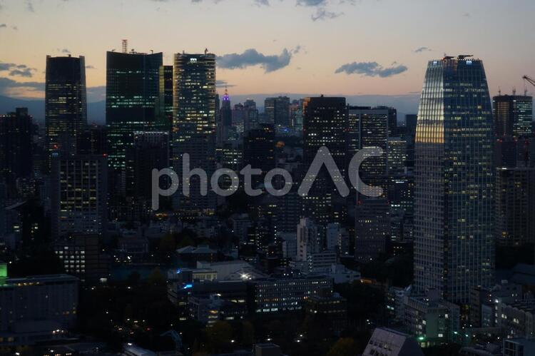 シーサイドトップ（世界貿易センタービルの展望台）からの風景 オフィスビル,オフィス街,シーサイドトップの写真素材