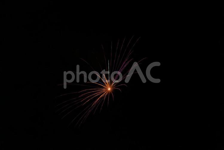 夏の夜を彩る打ち上げ花火　名脇役 打ち上げ花火,花火,華やかの写真素材
