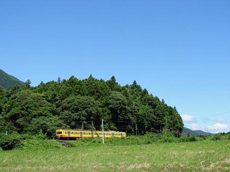 三岐鉄道101系 鉄道,風景,列車の写真素材