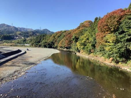 秋川渓谷 秋川渓谷,渓谷,秋の写真素材