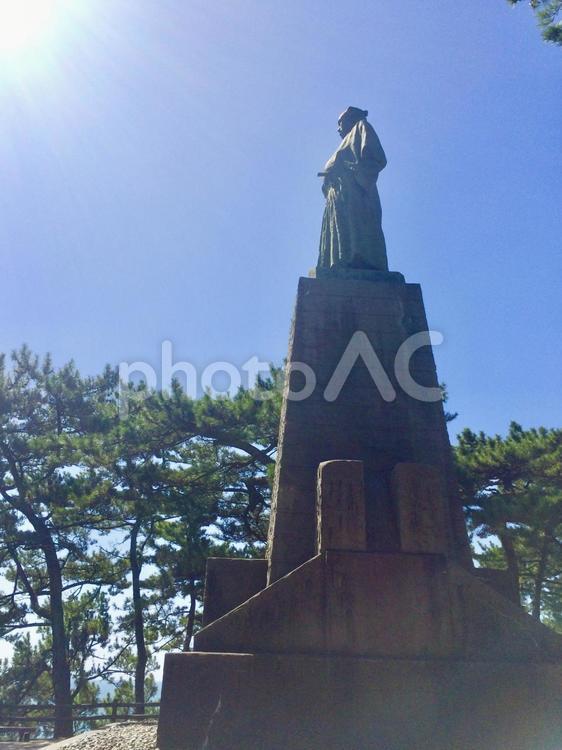 桂浜の坂本龍馬像 坂本龍馬,銅像,桂浜の写真素材
