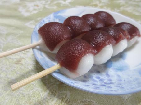 串団子 串団子,団子,あんの写真素材