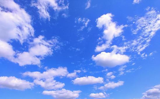 空画像・背景素材/秋の空雲 空,雲,秋空の写真素材