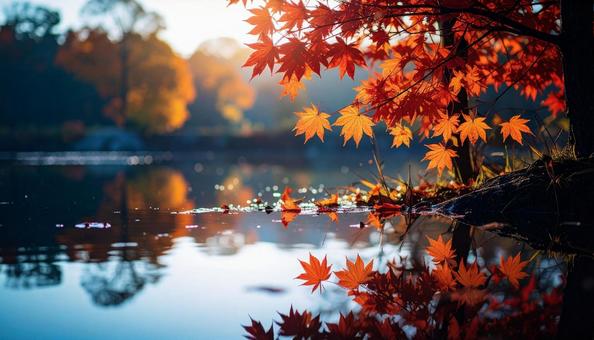 秋の紅葉 秋の紅葉の写真