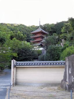 中道山 円光寺 明王院 五重塔 中道山 円光寺 明王院 五重塔 福山市,円光寺,明王院の写真素材
