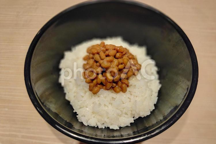 納豆ごはん 納豆ごはん,納豆,納豆ご飯の写真素材