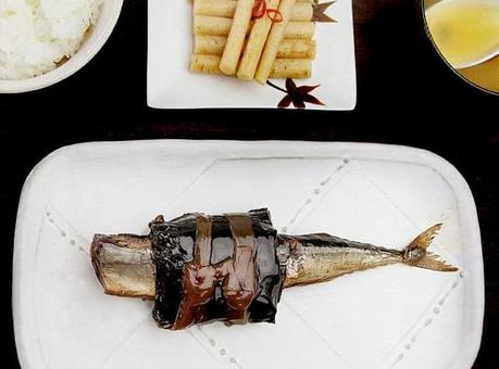 サンマ昆布巻 惣菜 サンマ昆布巻,惣菜,秋刀魚の写真素材