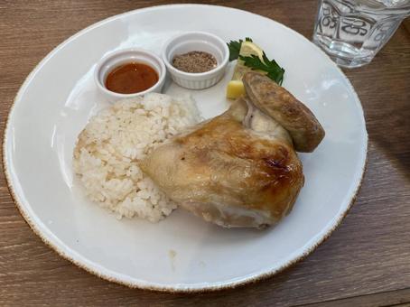 Photo, delicious, chicken, lunch, 