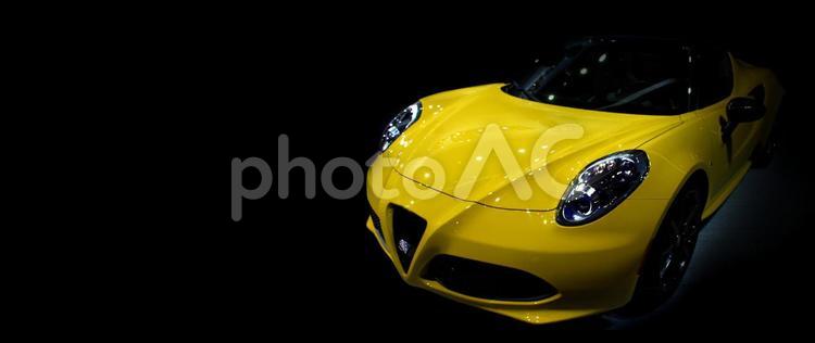 自動車　輸入車　イタリア　イメージ　背景　バックグラウンド　フリー　コピースペース 車,自動車,背景の写真素材