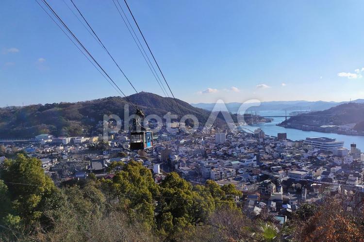 【広島県】尾道千光寺山ロープウェイ 【広島県】尾道千光寺山ロープウェイ 千光寺,尾道,風景の写真素材