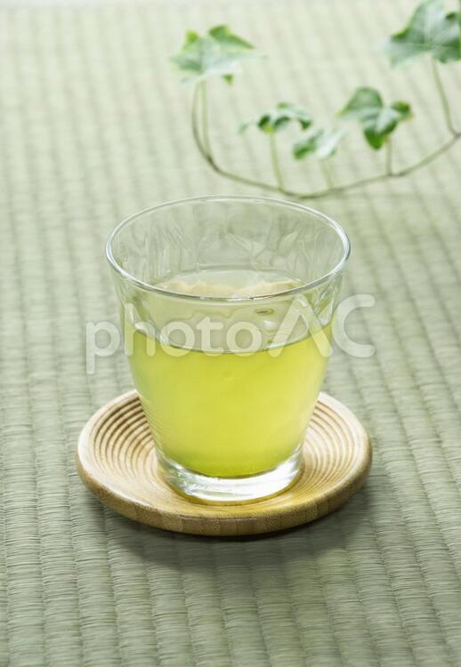 冷たく冷やしたお茶 お茶,冷茶,緑茶の写真素材