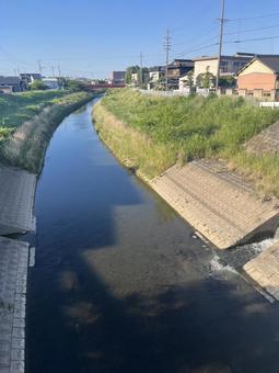 川沿いの写真