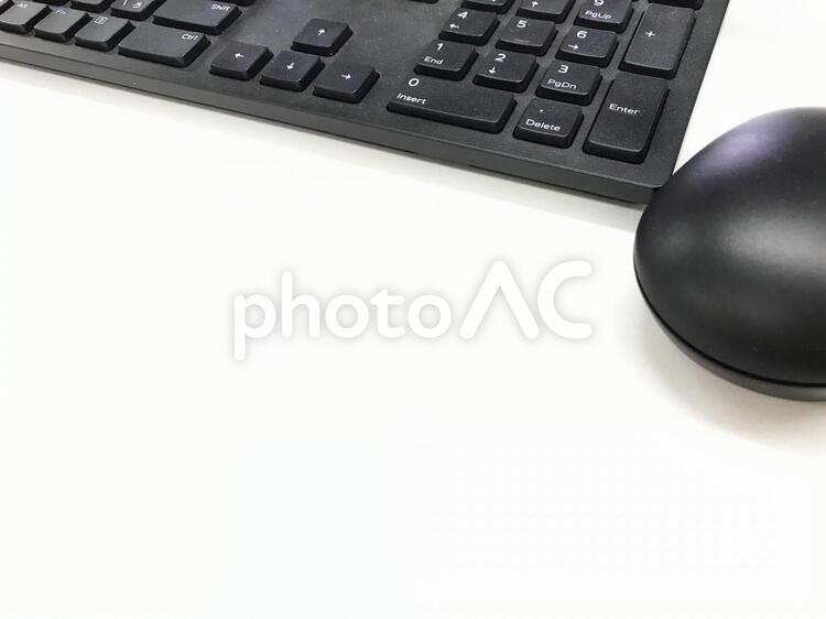 マウスとキーボード キーボード,マウス,パソコンの写真素材