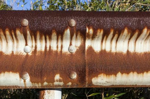 劣化したガードレール1 ガードレール,道路,通路の写真素材