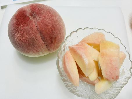 桃 桃 果物,ピーチ,フルーツの写真素材