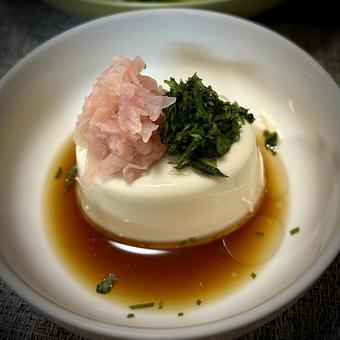 ガリと大葉の冷奴 ガリと大葉の冷奴の写真
