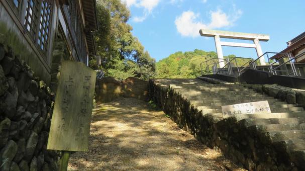 多度大社　一の鳥居　上げ坂　多度祭御殿 多度大社,神社,神社仏閣の写真素材