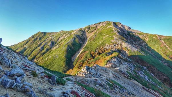 大天井岳 大天井岳 山,北アルプス,登山の写真素材