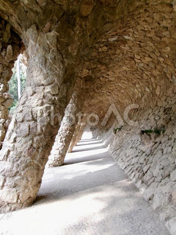 グエル公園（スペイン） グエル公園,guell,バルセロナの写真素材