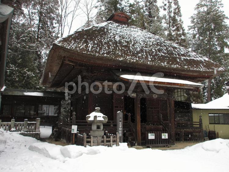 長野県-若一王子神社-観音堂 若一王子神社,神社,神仏習合の写真素材