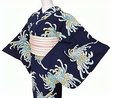 Photo, 유카타, 난국무늬, 쇼와 레트로, 